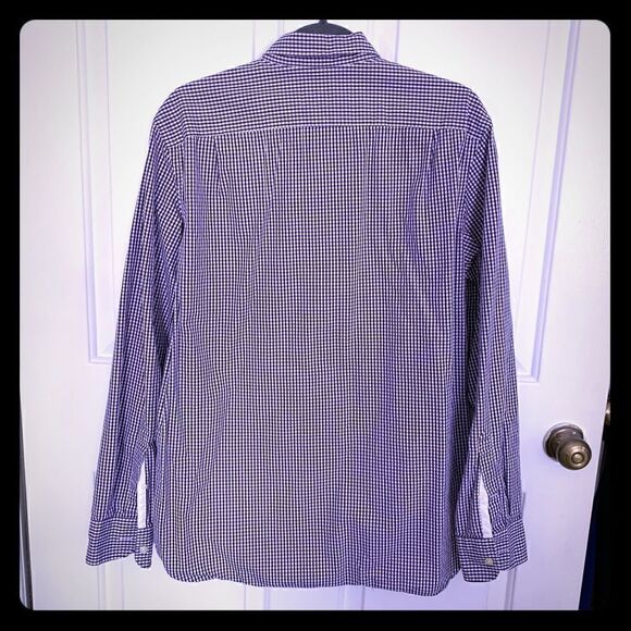 Men’s purple plaid Button Down - Picture 2 of 5